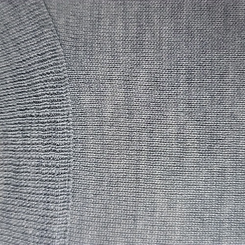 J.CREW 100% Wool Light Gray 3/4 Sleeve Preppy Office Capsule Crewneck Sweater L - Picture 5 of 8